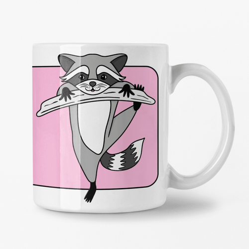 Raccoon | Nocturnal Creatures | Ceramic Mug - Scaredy Cat Studio
