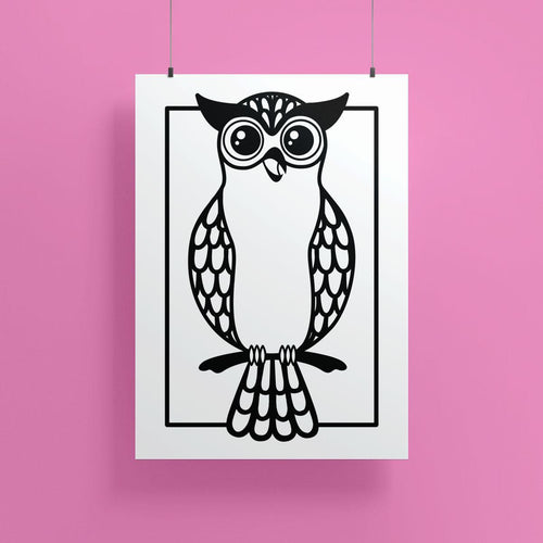 Owl | Art Print - Scaredy Cat Studio