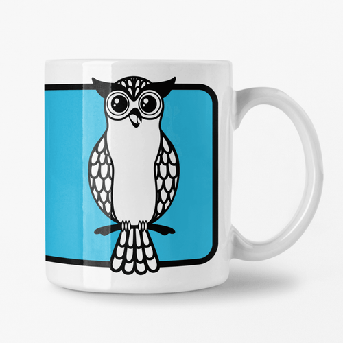Owl | Ceramic Mug - Scaredy Cat Studio