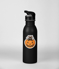 Laden Sie das Bild in den Galerie-Viewer, Trick or Treat! Pumpkin Kitty | 3-inch Waterproof Sticker - Scaredy Cat Studio
