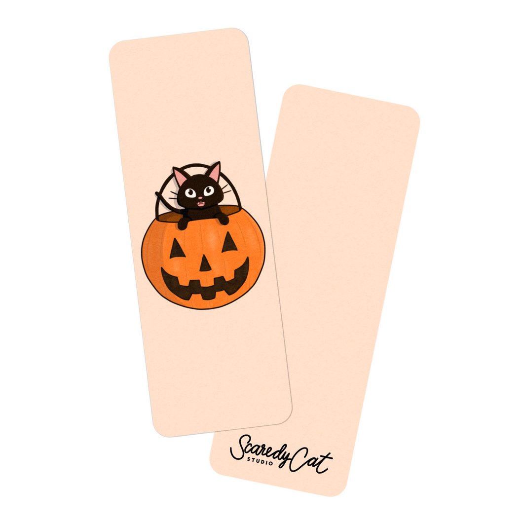 Trick or Treat! Pumpkin Kitty | Bookmark