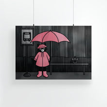 Laden Sie das Bild in den Galerie-Viewer, Rainy Day Kitty | Art Print - Scaredy Cat Studio
