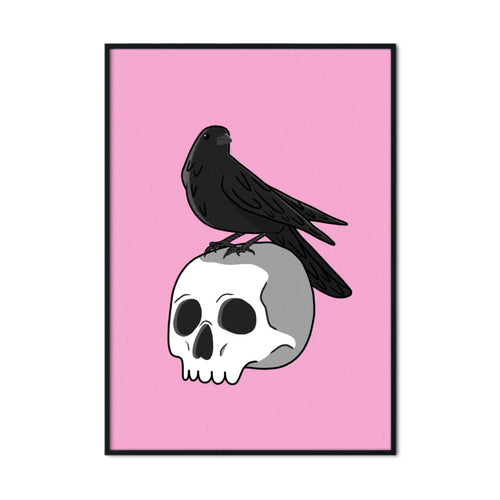 Skull & Raven | A2 Poster - Scaredy Cat Studio
