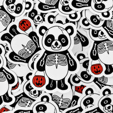 Laden Sie das Bild in den Galerie-Viewer, Panda in a Skeleton Costume | 3-inch Waterproof Sticker - Scaredy Cat Studio
