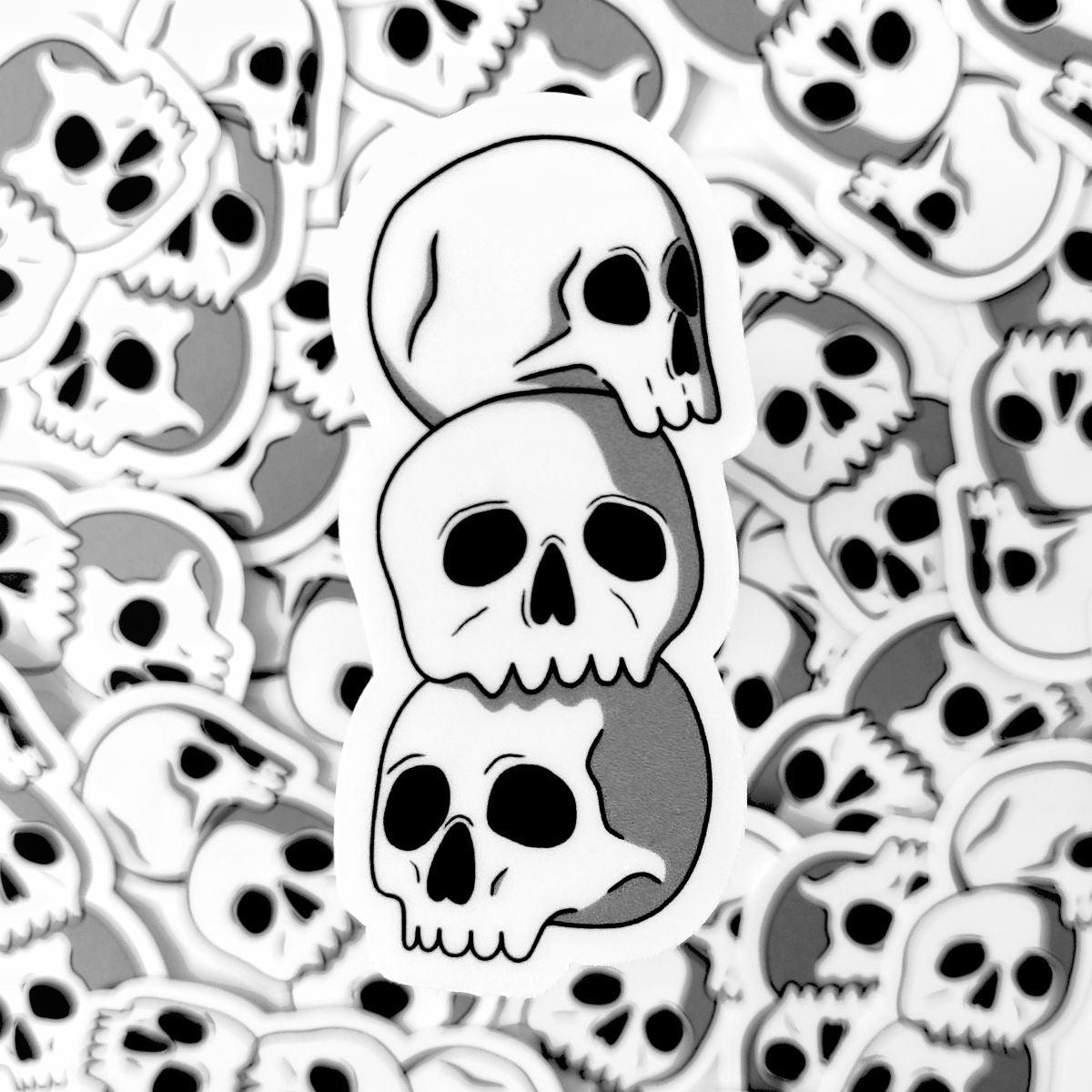 Dripping Skull Stack Journaling Deco Stickers and Die Cut Sticker – BEPDshop