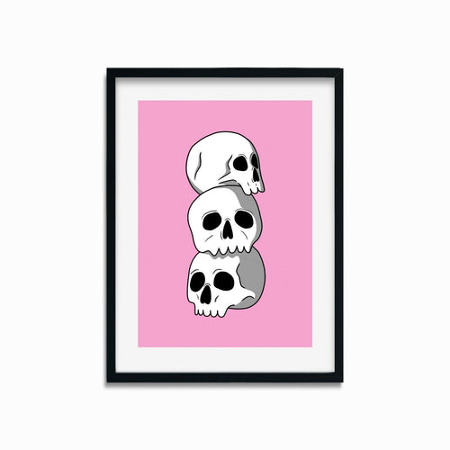 Skull Stack | Art Print - Scaredy Cat Studio