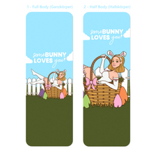 Load image into Gallery viewer, &quot;SomeBunny Loves You&quot; Easter Bunny Girl | Bookmark
