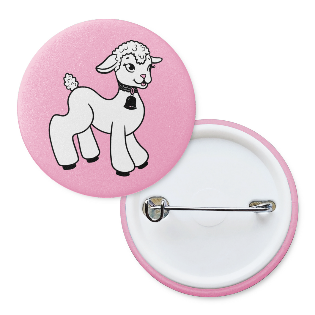 Spring Lamb | Pinback Badge Button