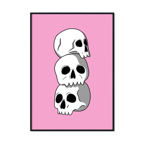 Skull Stack | A2 Poster - Scaredy Cat Studio