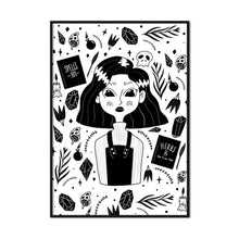 Laden Sie das Bild in den Galerie-Viewer, Amelia the Witch Student | A2 Poster - Scaredy Cat Studio
