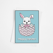 Laden Sie das Bild in den Galerie-Viewer, Bunny in Easter Egg | A6 Easter Greeting Card with Envelope - Scaredy Cat Studio
